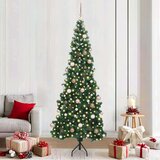 vidaXL Korner Umjetno Božićno Drvo Zelena 210 cm PVC i metal | shoptok.hr
