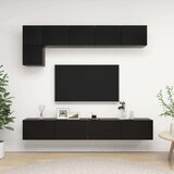  5-dijelni set TV ormarića crni od iverice Cijene
