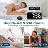 NETZU digitalna budilka z vibracijskim alarmom in dvojnim alarmom | Shoptok.si