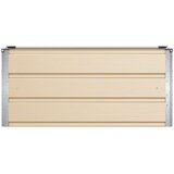  Cvetlično korito Slonokoščena 100 x 40 x 45 cm Jeklo, (5000207389) | Shoptok.si