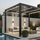 Zuma line SJ20210-2W - spoljašnje zidno svetlo HARMONIA 2xGU10/35W/230V IP44 crna | Eponuda.com