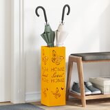 vidaXL Stalak za kišobrane Boja senfa Metal Standardni | shoptok.hr