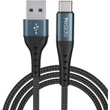 Yesido podatkovni kabel (CA-62) - USB na Type-C, 3A, 1,2 m - crni | shoptok.hr