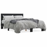 Furnova Posteljni okvir črn 120x200 cm inženirski les in kovina, (21939821) | Shoptok.si