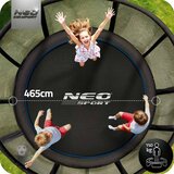  Vrtni trampolin Neo-Sport 15 ft / 465 cm s vanjskom zaštitnom mrežom i ljestvama | shoptok.hr
