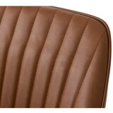 Unique Furniture Smeđe blagovaonske stolice u setu s naslonima za ruke 2 kom od umjetne kože Nolan Stripe – | shoptok.hr