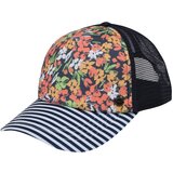 Roxy Kapa 'BEAUTIFUL MORNING' mornarska / zelena / svetlo oranžna / bela | Shoptok.si