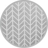 Maison Chic Zunanja Preproga, Rug siva Ø120 cm PP, (22122762) | Shoptok.si