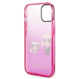Karl Lagerfeld Originalen ovitek KLHCP14LTGKCP za iPhone 14 Pro Gradient roza zaščita - Full Bodies | Shoptok.si