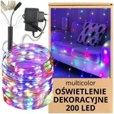 Energetsko varčna večbarvna LED zavesa slap z 200 večbarvnimi LED lučkami, (5000075230)