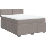 vidaXL Krevet s oprugama i madracem smeđesivi 140x200 cm tkanina | shoptok.hr