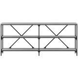  Konzolni stol boja hrasta sonome 180x30x75 cm od drva i željeza | shoptok.hr