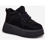 Boto Women's Snow Boots On Platform With Sheepskin Lining Sheep Type Black Luma | shoptok.hr