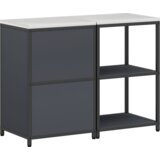 vidaXL Kuhinjski set za pohranu 2 pcs Antracit 120 x 50 x 92 cm | shoptok.hr