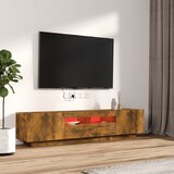  2-dijelni set TV ormarića LED boja dimljenog hrasta drveni | shoptok.hr