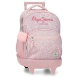 PepeJeans Mia ranac za školu sa točkićima - light pink ( 60.729.41 ) Cene