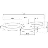  Ondaluce - LED zidno svetlo POIS LED/20W/230V u zlatnoj boji | Eponuda.com