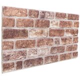  Zidne panele 10 pcs Smeđa 100 x 50 cm EPS pjena - Smeđa | shoptok.hr