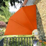 vidaXL Zložljivo stransko platno za balkon terakota 210x210 cm | Shoptok.si