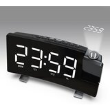 Venisymlis Led Digitalna Budilka, Fm Radio Budilka Z Dvojnim Alarmom, Projekcijska Budilka Z Higrometrom, Vrata Usb, 12/24H, Časovnik Za Izklop (Bela), (22060527) Cene