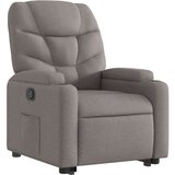  Naslanjač s funkcijo vstajanja taupe blago, (20927707) | Shoptok.si