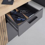 Mömax pisalna miza cadix, antracit, barva hrasta | Shoptok.si