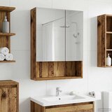 Kupaonski ormar s ogledalom Staro drvo 50 x 14,5 x 70 cm | shoptok.hr