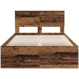  Krevetna konstrukcija s uzglavljem Staro drvo 120 x 200 cm | shoptok.hr