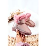 Boto Fleece-lined Snow Boots Pink Bessie | ePonuda.com