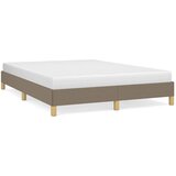 The Living Store Posteljni okvir brez vzmetnice taupe 140x200 cm blago - Posteljni Okvir, (21525881) | Shoptok.si