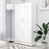 vidaXL Knjižna omara visok sijaj bela 82,5x30,5x150 cm iverna plošča, (20706235) Cene