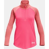 Under Armour T-Shirt UA Tech Graphic 1/2 Zip -PNK - Girls