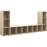 TV omarice 4 kosi sonoma hrast 107x35x37 cm iverna plošča | Shoptok.si