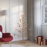  Drveno božićno drvce Smeđa 150 cm Masivno borovo drvo | shoptok.hr