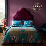 Matthew Williamson Zelenomodra posteljnina za zakonsko posteljo iz bombažnega satena 200x200 cm Xanadu Peacock – | Shoptok.si