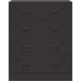 vidaXL Komoda crna 67 x 39 x 83 cm čelična | shoptok.hr