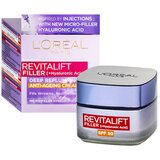L´Oréal Paris Revitalift Filler HA SPF50 krema za braz s hialuronsko kislino 50 ml za ženske | Shoptok.si