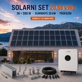  SOLARNI SET 20,88 kWp – TONGWEI 580 W + SUNWAYS STT-20KTL Cijene
