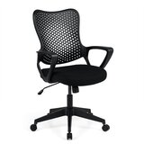 Costway Ergonomski pisarniški stol z mrežastim naslonjalom Črn stol, (5000357916) Cene