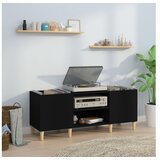  Omarica za gramofonske plošče črna 121x38x48 cm inženirski les | Shoptok.si