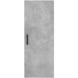 VidaXL Visoka komoda siva betona 34 5x34x180 cm od konstruiranog drva Slike