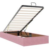 vidaXL Otomanski posteljni okvir z vzmetnicami roza 200x200cm žamet | Shoptok.si