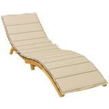 vidaXL Blazina za ležalnik bež 200x50x3 cm blago | Shoptok.si
