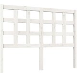 Maison Chic posteljno vzglavje - vzglavna omarica - nočna omarica belo 125,5x4x100 cm trdna borovina, (21706515) | Shoptok.si