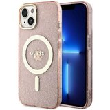 Guess OVITEK ZA IPHONE 14 PLUS 6.7 ROZA BLEŠČIČNO ZLAT MAGSAFE, (21834347) | Shoptok.si