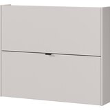 Germania Kremno bela preklopna/stenska omarica za čevlje v hrastovem dekorju 100x83x18 cm Ameca – u