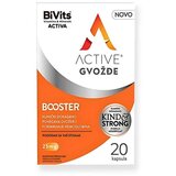 BiVits active gvožđe Booster Kompleks sa aktivnim oblikom gvožđa, 20 kapsula