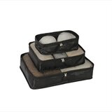 INF Potovalne pakirne kocke 3-delni komplet - lahke, zračne in pralne Black, (5000256807) | Shoptok.si