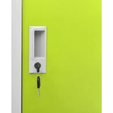  Ormarić s ključem svjetlosivi-zeleni 90 x 45 x 92,5 cm čelični Zelena | shoptok.hr