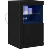  LED komoda 2 pcs Crni hrast 41 x 37 x 67 cm Konstruirano drvo | shoptok.hr